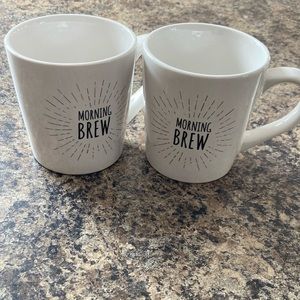 “Morning Brew” coffee mugs